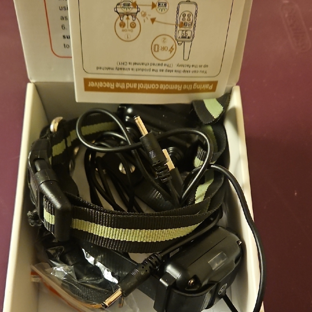 Green And Black Heatlex Dog Training Collar with Remote